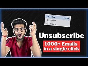 How to unsubscribe all unwanted emails in a single click? (2023) 🔥 Clear Gmail, Outlook inbox