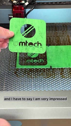 Tonight I am making the first cuts using the Omtech Light B10 diode laser from Omtech. It's a 10 watt diode laser and it is more than capable of cutting cleanly through this 1/16