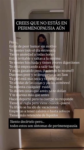 Cristina Egea- Health Coach 🇪🇸- on Instagram: "⭐ ¿Por qué creemos que la perimenopausia empieza cuando se va la regla? 🤔 ¡‼️Que no‼️ El baile hormonal empieza mucho antes, incluso con ciclos regulares. A muchas mujeres les pasa igual: Siguen con regla y piensan “yo todavía no estoy allí” Pero mientras tanto… Su cuerpo ya está mandando señales clarísimas de que las hormonas empiezan a cambiar. Y cuanto antes lo entiendas, antes podrás acompañarlo — en vez de luchar contra él. ⭐ Sínto