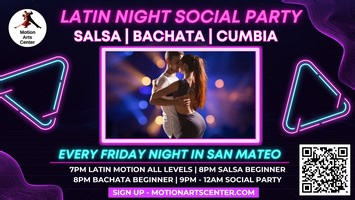 Latin Night Social Dance Party (Salsa, Bachata, Cumbia & Merengue Music)!