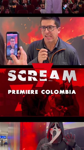 Con una experiencia emocionante y el aterrador regreso de Ghostface, Colombia se une al lanzamiento mundial de SCREAM 7. Si amas el suspenso, la adrenalina, el humor negro y el terror, 🔪🖤 tienes que vivir #Scream7 en su máxima expresión en cines y pantallas IMAX.