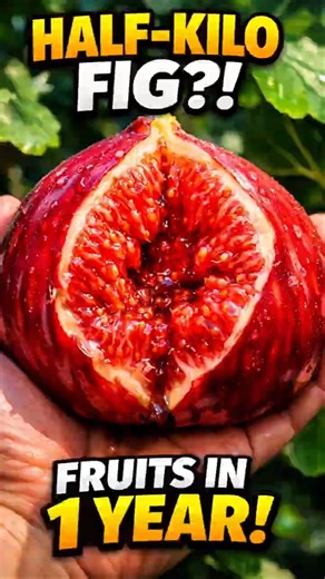 Half-Kilo Fig?! This Giant Fig Fruits in Just One Year 🍇