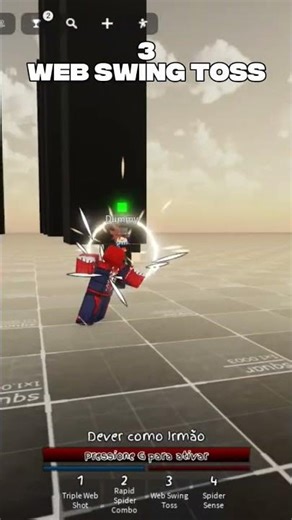 Spider-Man's moveset in Jujutsu Shenanigans/JJS, #jjs #spiderman #roblox #jujutsushenanigans
