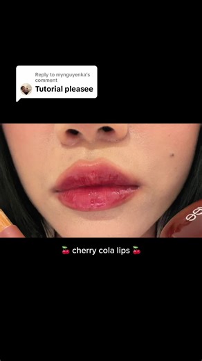 Replying to @mynguyenka easy cherry lips tutorial!