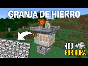 Minecraft Granja de Hierro 1.19 - Fácil y Eficiente - 400+ Lingotes Por Hora!