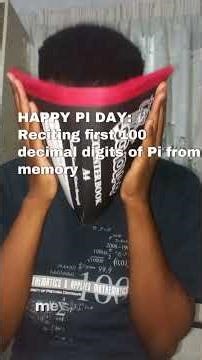 Happy Pi Day! Reciting first 100 decimal digits of Pi from memory. #piday #mathematics #314pi