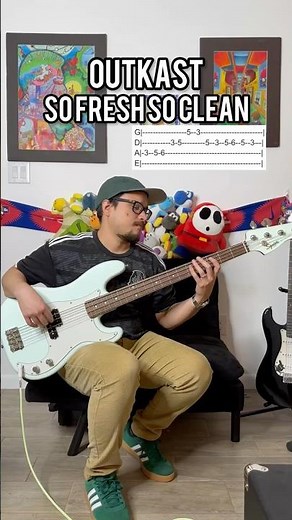 OutKast - so fresh so clean bass tutorial with tabs