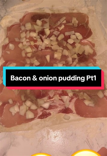 Bacon Pudding Recipe with Onions and White Pepper