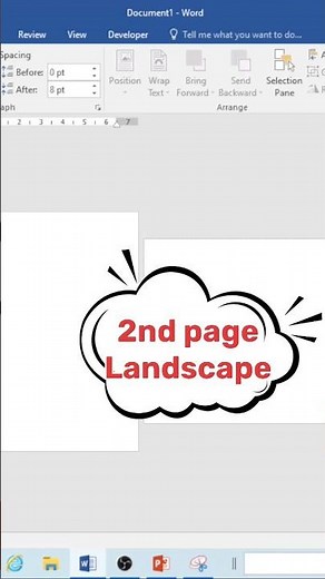 MS Word Page Orientation: Creating a Dynamic Document with Portrait and Landscape Pages!