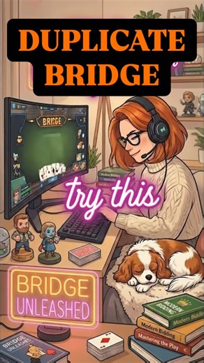 Tracey Bauer | Contract Bridge | Marketing and Social Media on Instagram: "Wordle was the tutorial. This is the main event. 🎮 If you’re crushing your daily puzzles before your morning coffee cools down, it’s time to upgrade your difficulty settings. Duplicate Bridge isn’t just a card game—it’s the original multiplayer strategy game. It’s probability, psychology, and logic all wrapped into one endless challenge. Ready to toggle Hard Mode? 🧠♠️"