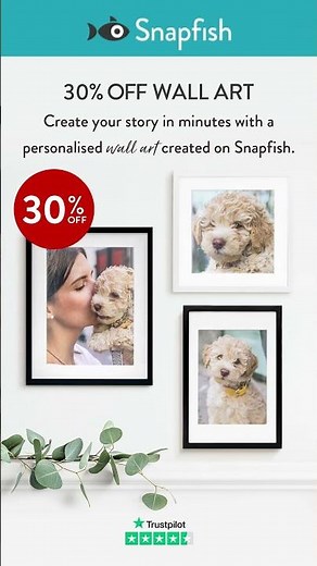 Create professional looking canvas wall art in minutes on the Snapfish app and website