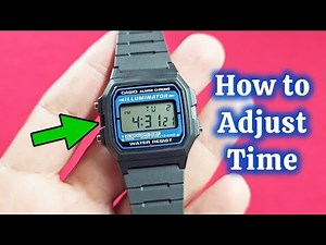 How to change time for Casio illuminator Casio F-105 watch