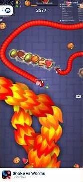 BECOMING THE LARGEST SNAKE EVER! 🐍 (817k Score) #Shorts WORLD RECORD IN SNAKE VS WORMS! 😱 #Shorts