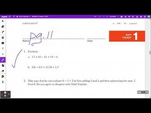 Eureka Squared - Grade 6 - Module 4 - Lesson 1