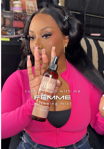 Curling Hair with Femme Silkening Mist Tutorial