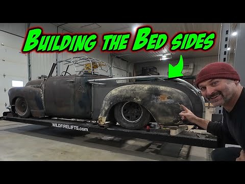 Building custom box sides on our '49 GMC Roadster!