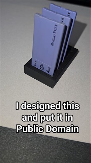 the only known Memory Stick holder #3dprinting #memorystick #obsoletesony #hobby