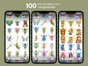 100 Ios 18 Fairy Core Emoji Pack Whimsical Fairy Aesthetic iPhone Emoji Set Magical Apple Stickers for Imessage Ethereal Emoji Pack - Etsy Australia