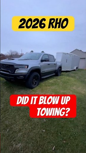 2026 Ram 1500 RHO first impressions towing enclosed trailer 540hp MPG loop