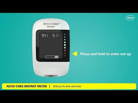 How to set the time and date on the Accu-Chek Instant meter