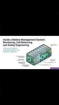 Inside a Battery Management System: Monitoring, Cell Balancing, and Safety Engineering