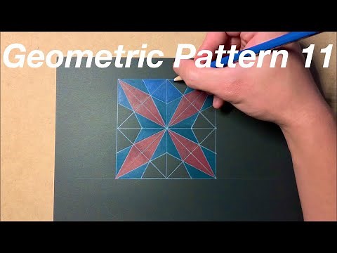 How to draw a geometric pattern / 幾何学模様の描き方