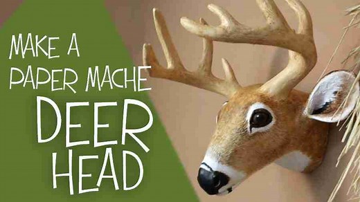 Deer Head Pattern For Paper Mache • Ultimate Paper Mache