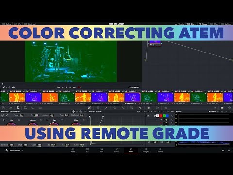 Tutorial: Color Correcting ATEM Live Switch Footage Using Remote Grade Links
