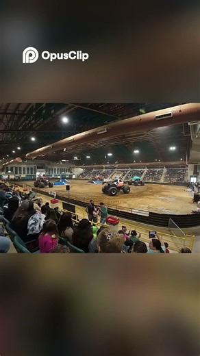 Monster Trucks Roar Epic Arena Action & Thrilled Crowd! #fyp #monstertruck #monsterjam #adventure