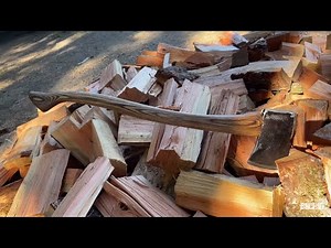 Hand made axe handle for vintage axe head