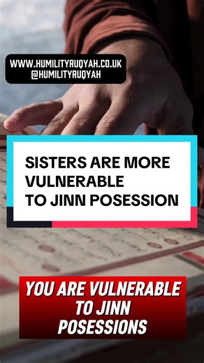 Islam does not state that women are inherently more vulnerable to jinn possession simply because they are female. However, scholars explain that certain states can make any human (male or female) more spiritually vulnerable, and menstruation is one of those states, not because it is impure in itself, but because: - During menses, women are exempt from salah and fasting, meaning fewer protective acts of worship are taking place. - The body is in a physically and emotionally weakened state. - Shay