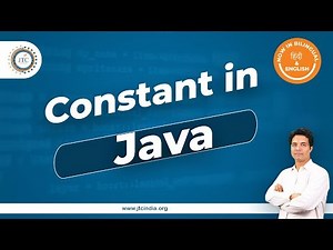 How to declare Constant in Java by Som Sir