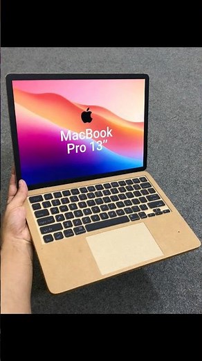 I made MacBook Pro with Cardboard | DIY Apple Series #cardboardcraft #applemac