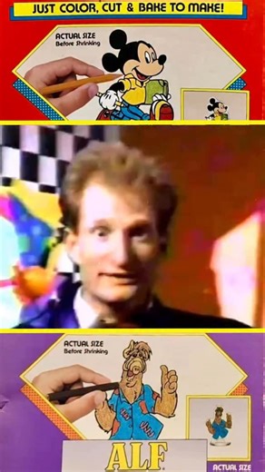 Retro Toys and Cartoons on Instagram: "🔥 Shrinky Dinks: When Your Favourite Characters Went in the Oven 🔥 Before blind bags, before mystery minis… there were Shrinky Dinks. Color it. Cut it. Bake it. Watch pure 80s magic happen. ✨ From Disney’s Mickey Mouse to the cult-classic chaos of ALF, these Milton Bradley kits turned Saturday afternoons into unforgettable hands-on nostalgia. One minute it’s flat plastic, the next it’s a chunky collectible you proudly displayed on your shelf (or lost fore