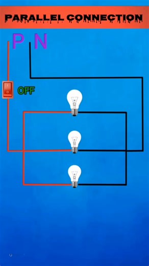 Parallel bulb connection kaise kare ⚡️ 💡 Like subscribe plz 🙏😮😱😲#shorts #youtubeshorts #electrical