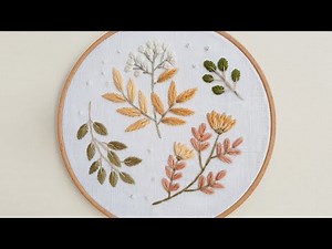 Vintage Wildflowers embroidery tutorial // Embroidery for beginners