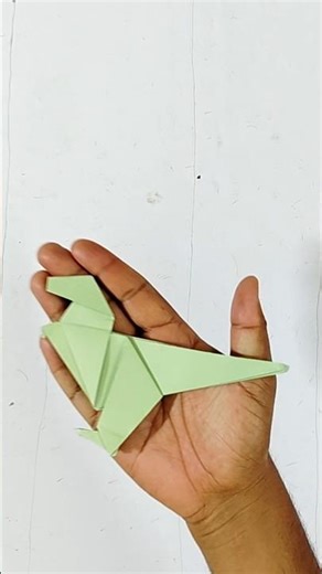 🦖 Very Easy Origami Dinasoure 🦖 #dinasoure #viralsong #diyorigami