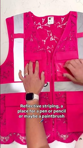 Lace Safety Vest | Everyday Protection With Style #Shorts