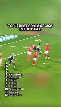 Top 12 Best Goals of 2025 In Football 🥵