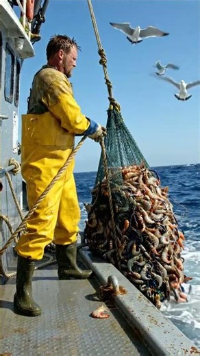 🎣🔥🌊 Hard work. Deep waters. Big dreams. 💪🐟 #fishing #prawns #fish #hardwork