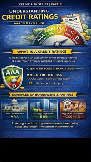 Credit Risk Series | Part 11 💡What is Credit Rating? (AAA to D explained).