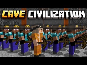 Minecraft BUT I Join CAVE CIVILIZATION
