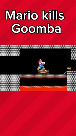 Mario kills Goomba ￼