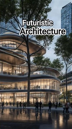 Architecture Blending Nature 🪵🌲 | #render #interior #exterior #building #nature #design #shorts