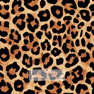 Leopard Seamless Pattern Digital Paper – Classic Animal Print With Brown and Black Spots for Fashion & Jungle Crafts - Etsy
