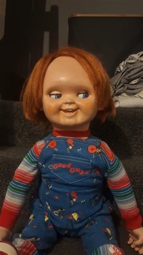 Hi, I'm Chucky, and whoever programmed me is an... 🤫 #Shorts #Chucky #GoodGuyDoll #Animatronics