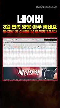 The movements of supply and demand on Naver are important.