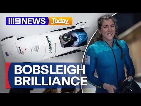 Bree Walker claims gold at Switzerland’s St. Moritz-Celerina track | 9 News Australia