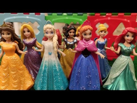 Disney Princesses vs Kuromi & Hello Kitty bag unboxing Satisfying ASMR DIY doll dress Miniature