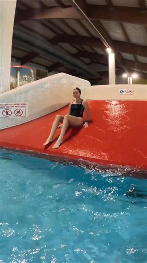 Wide Kids Water Slide 💦 | Red Slide Aquapark Beroun Czech Republic